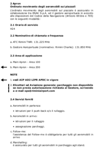 Informazioni aeronautiche di Rimini