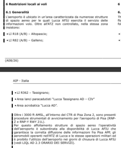 Aeroporti di Lucca e Oristano